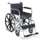 Stainless Steel Black Wheelchair